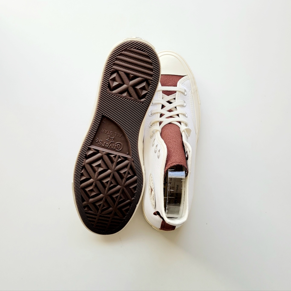 Converse Chuck 80 Hi White Egret Red Oak Women's 9 - Picture 5 of 6